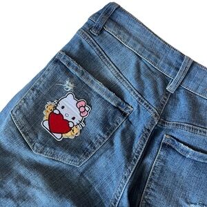 RE-WORKED Hello Kitty Garage Jeans